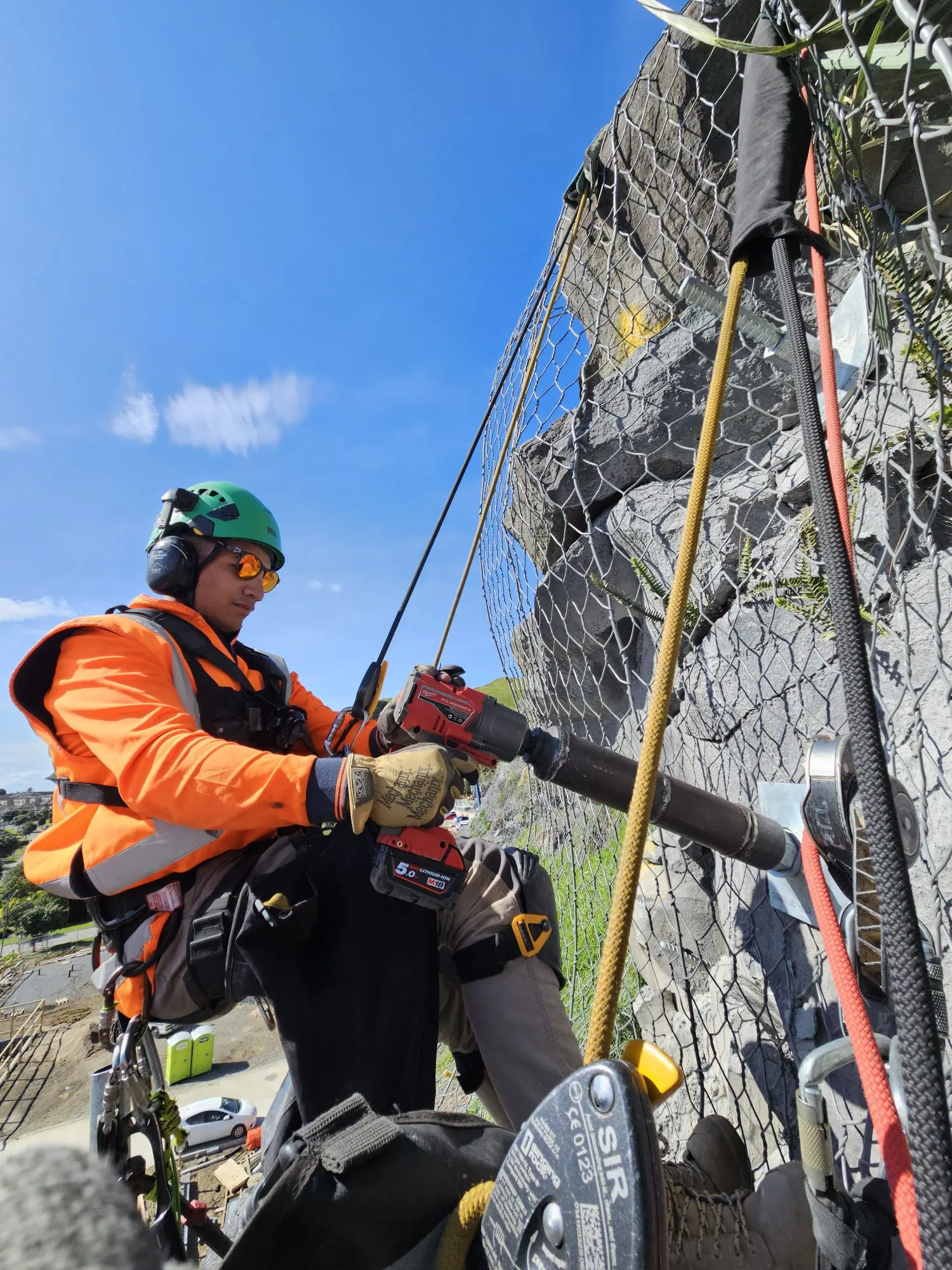 Commercial slope stabilisation project